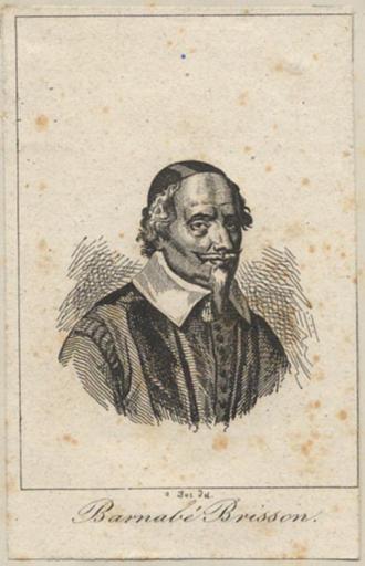 Barnabé Brisson (1531-1591) / A. Duc del.